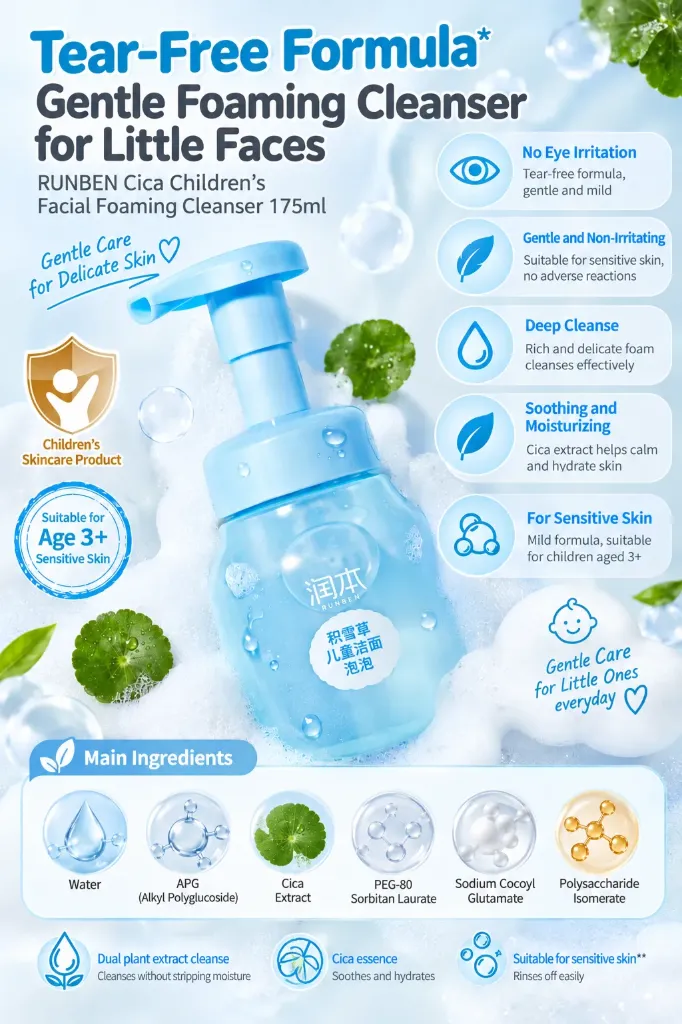 RUNBEN Children Facial Cleanser